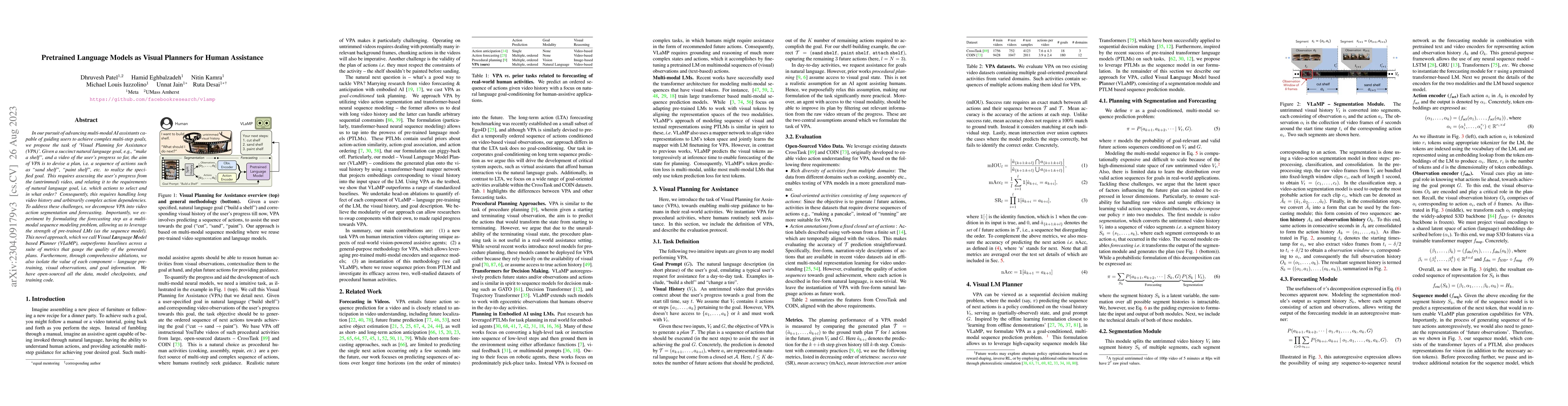 Thumbnail for Pretrained Language Models as Visual Planners for Human Assistance