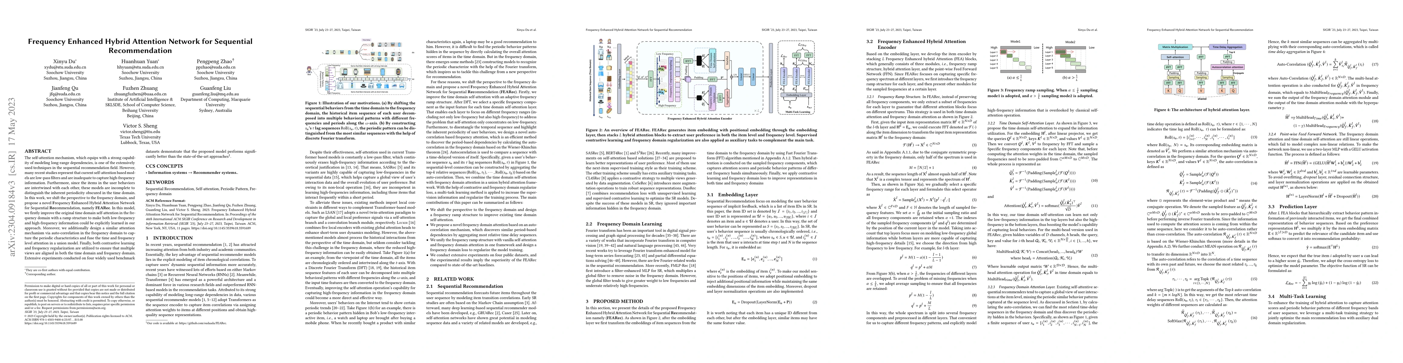 Thumbnail for Frequency Enhanced Hybrid Attention Network for Sequential
  Recommendation