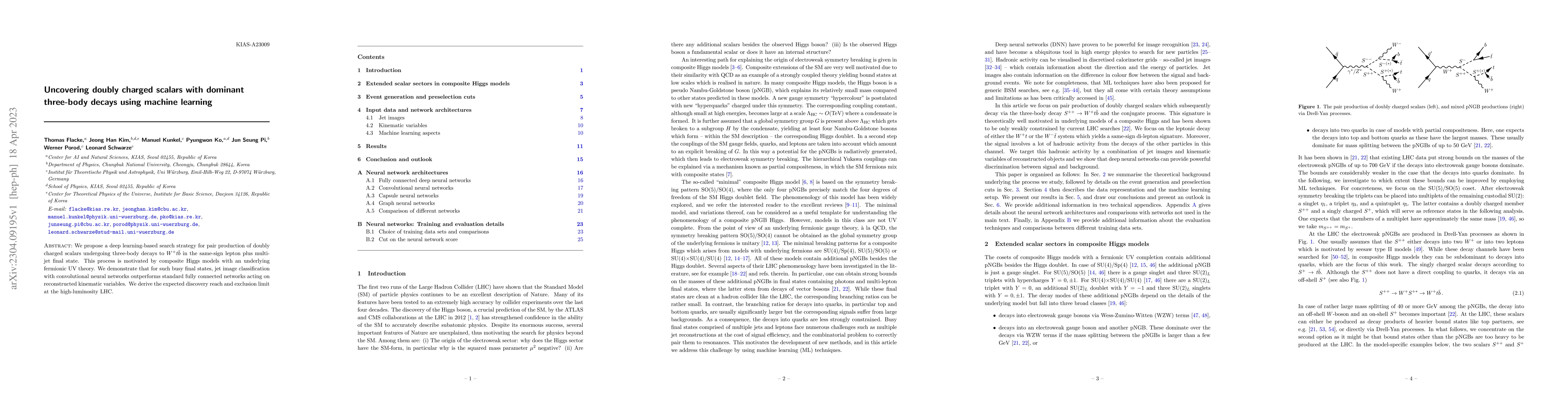 Thumbnail for Uncovering doubly charged scalars with dominant three-body decays using
  machine learning
