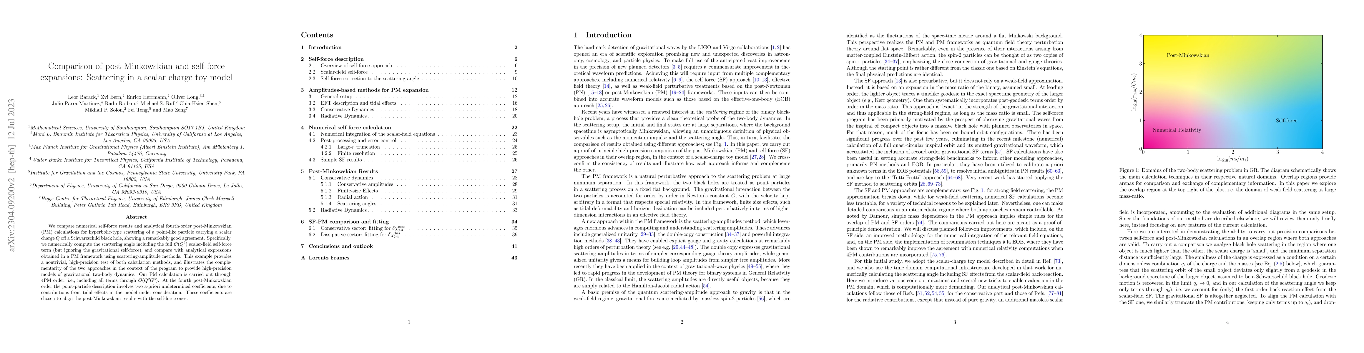 Thumbnail for Comparison of post-Minkowskian and self-force expansions: Scattering in
  a scalar charge toy model