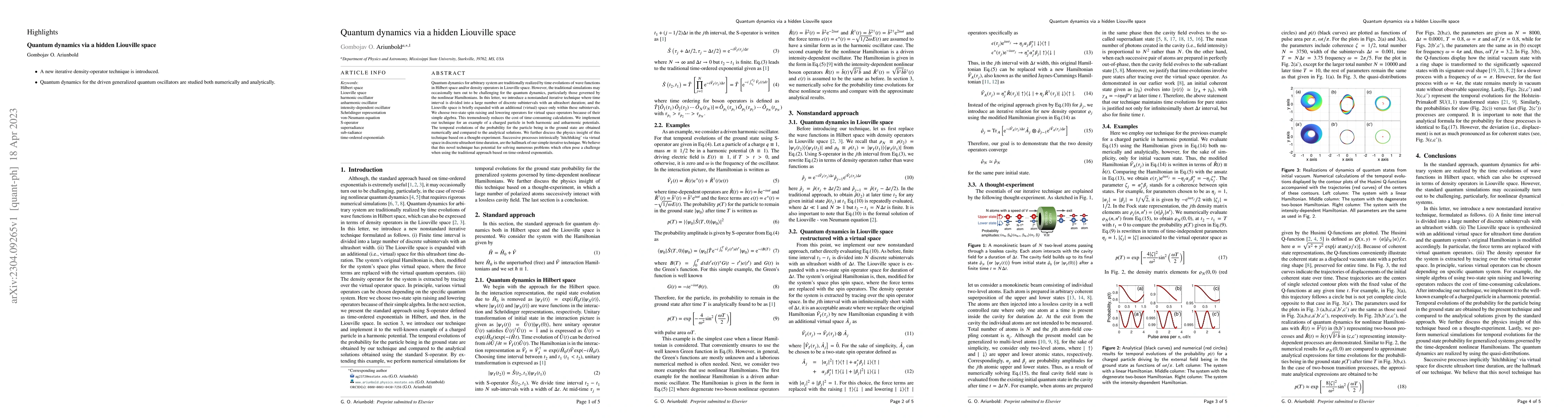 Thumbnail for Quantum dynamics via a hidden Liouville space