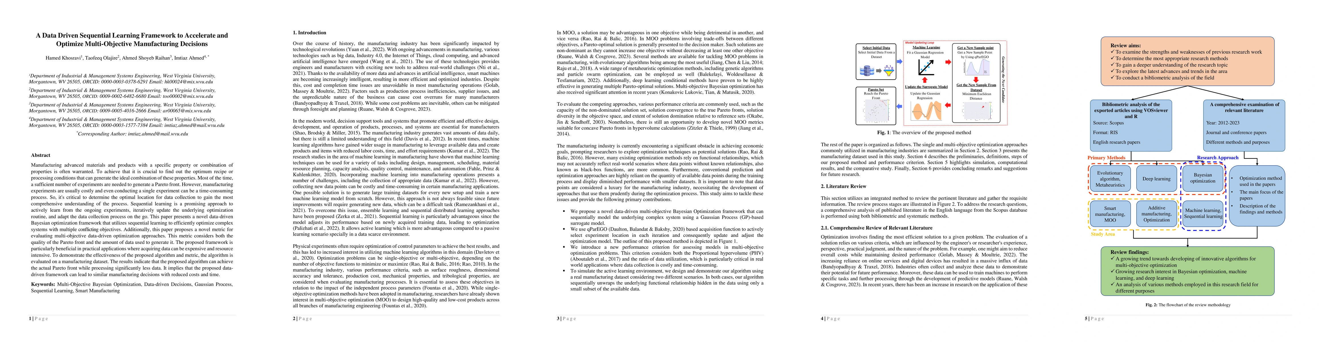 Thumbnail for A Data Driven Sequential Learning Framework to Accelerate and Optimize
  Multi-Objective Manufacturing Decisions