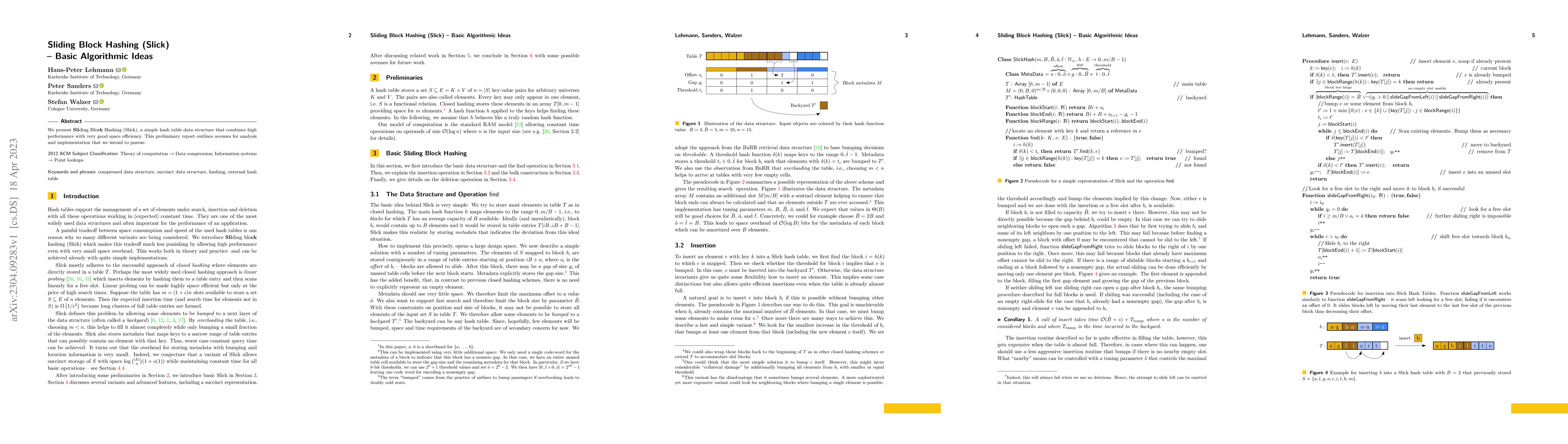 Thumbnail for Sliding Block Hashing (Slick) -- Basic Algorithmic Ideas