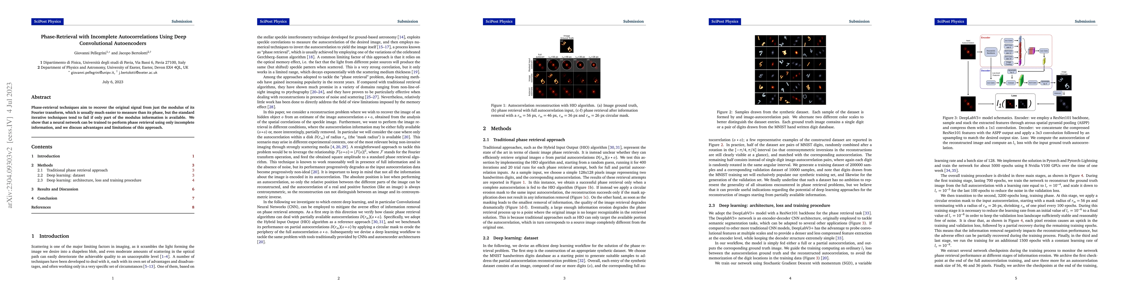 Thumbnail for Phase-Retrieval with Incomplete Autocorrelations Using Deep
  Convolutional Autoencoders