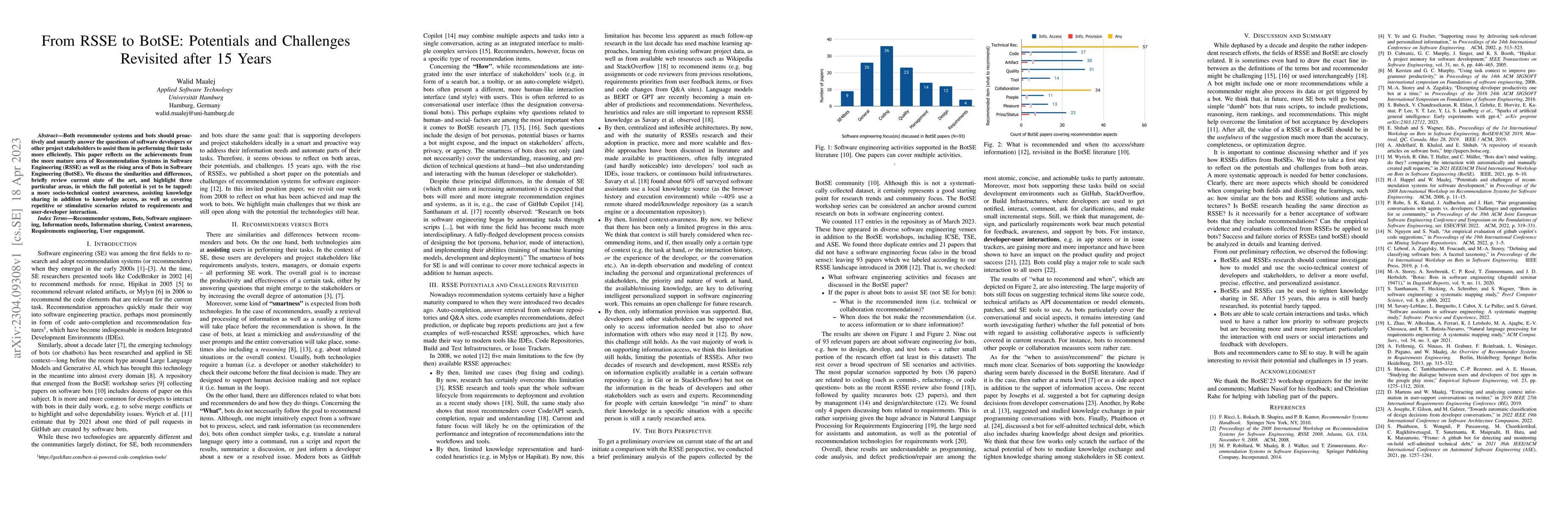 Thumbnail for From RSSE to BotSE: Potentials and Challenges Revisited after 15 Years