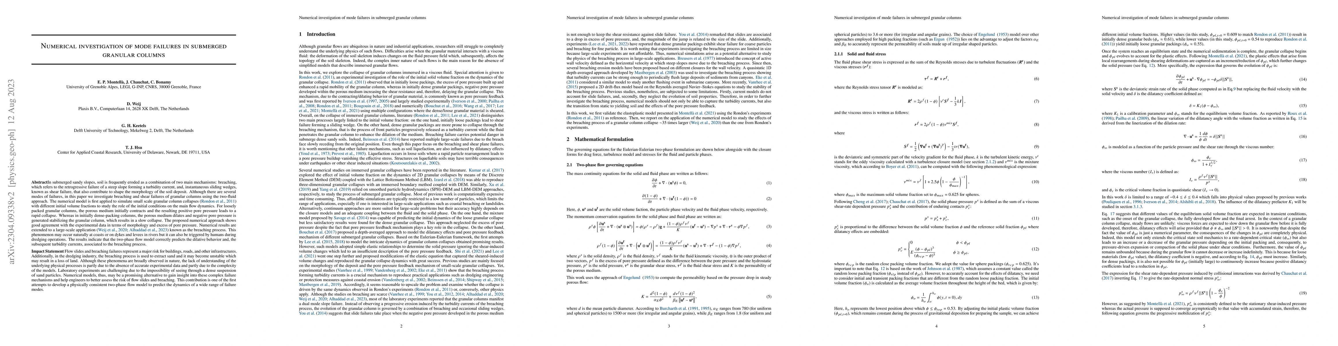 Thumbnail for Numerical investigation of mode failures in submerged granular columns