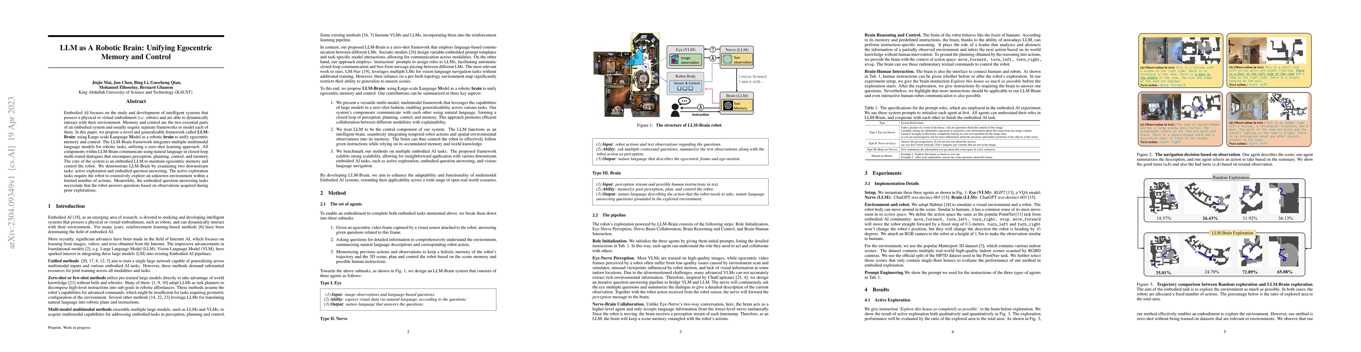 Thumbnail for LLM as A Robotic Brain: Unifying Egocentric Memory and Control