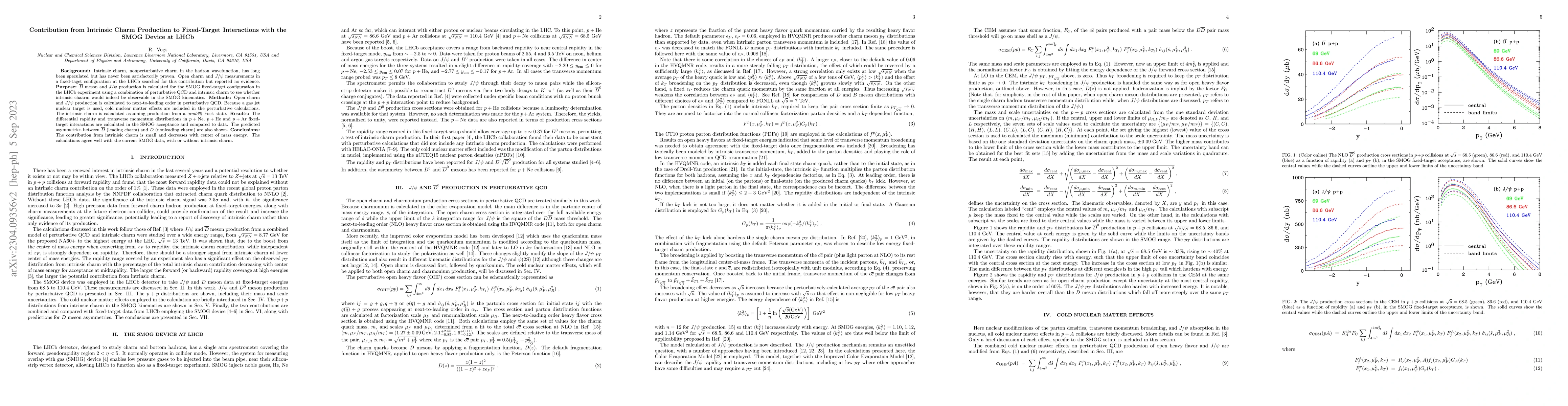 Thumbnail for Contribution from Intrinsic Charm Production to Fixed-Target
  Interactions at the LHC