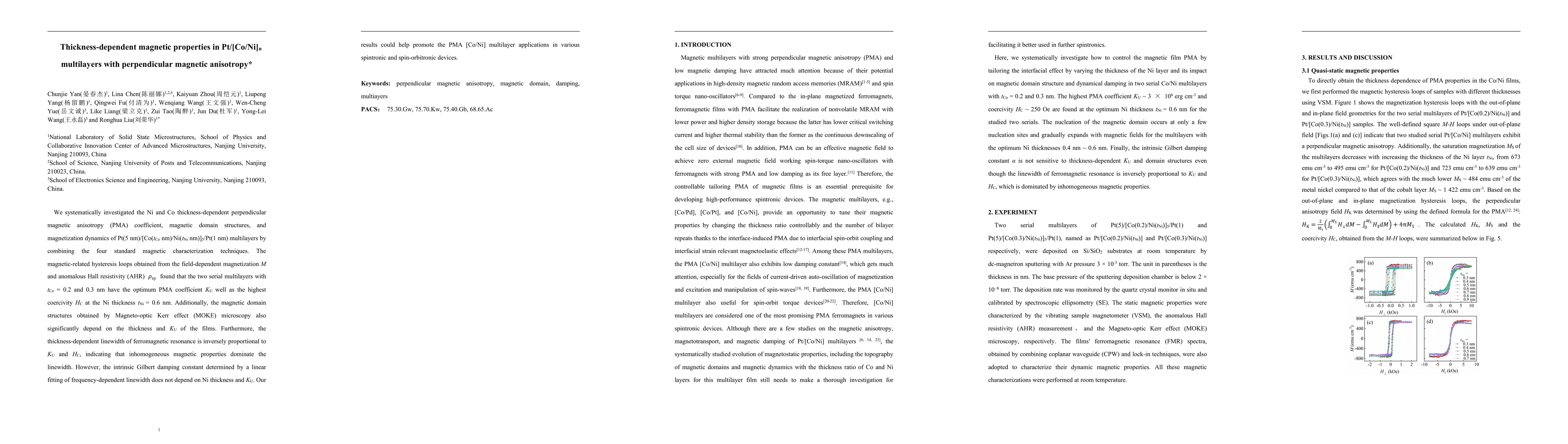 Thumbnail for Thickness-dependent magnetic properties in Pt[CoNi]n multilayers with
  perpendicular magnetic anisotropy