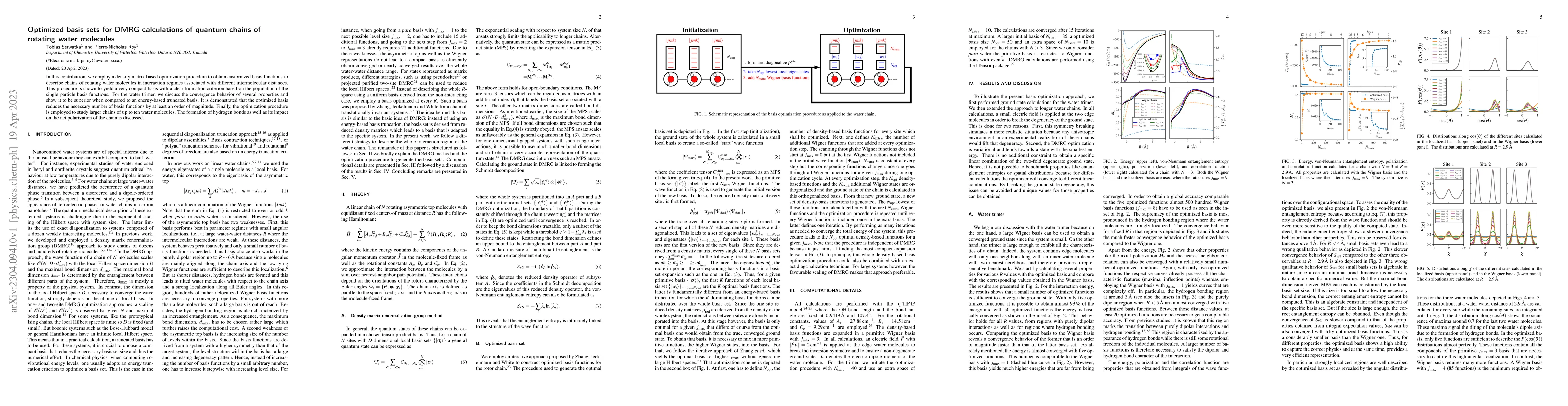 Thumbnail for Optimized basis sets for DMRG calculations of quantum chains of rotating
  water molecules