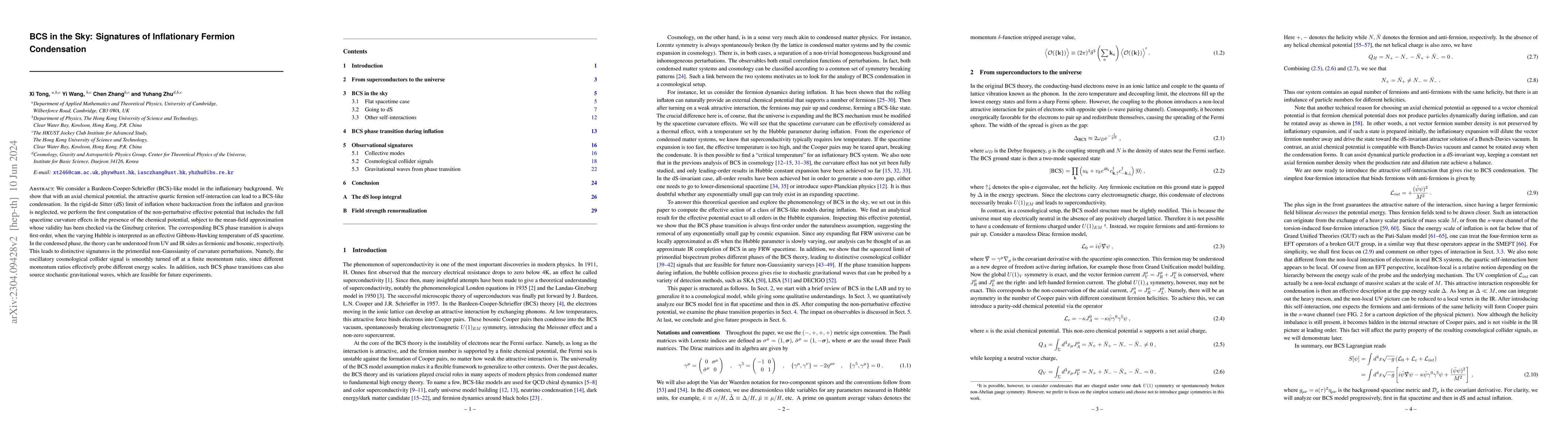 Thumbnail for BCS in the Sky: Signatures of Inflationary Fermion Condensation