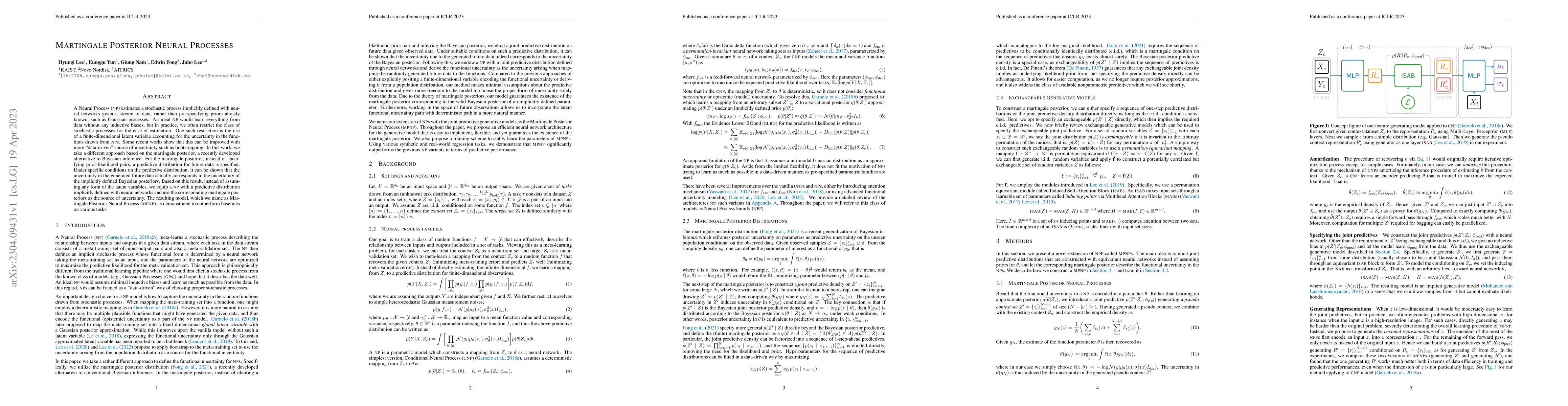 Thumbnail for Martingale Posterior Neural Processes