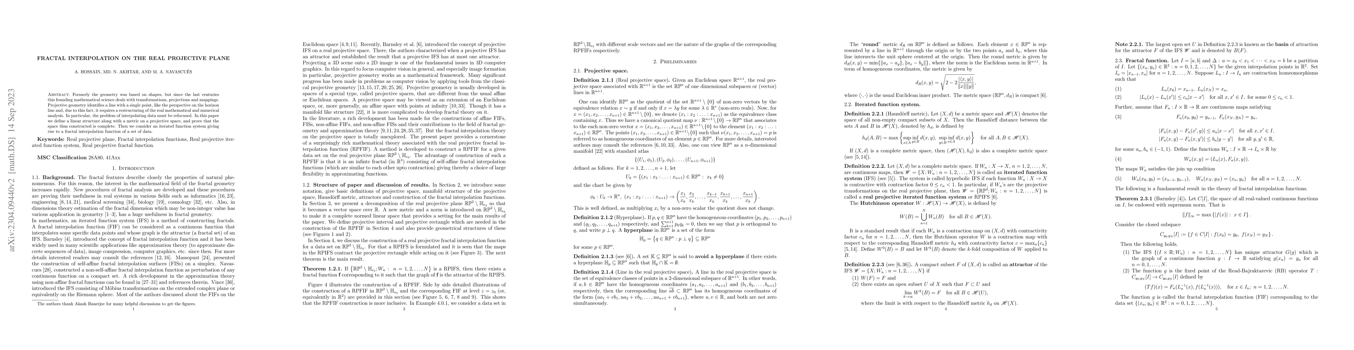 Thumbnail for Fractal Interpolation on the Real Projective Plane