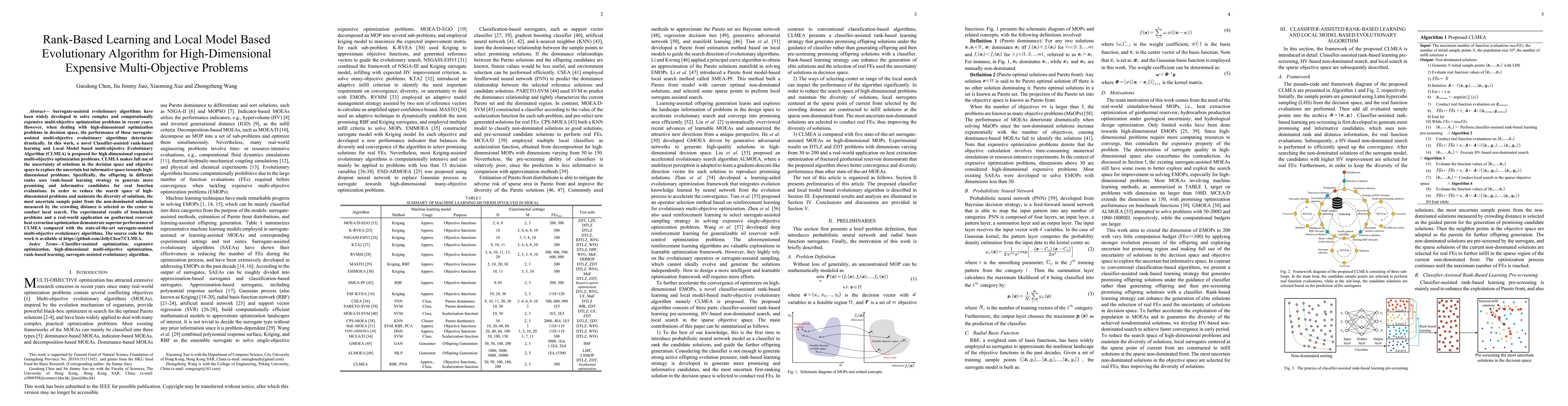 Thumbnail for Rank-Based Learning and Local Model Based Evolutionary Algorithm for
  High-Dimensional Expensive Multi-Objective Problems