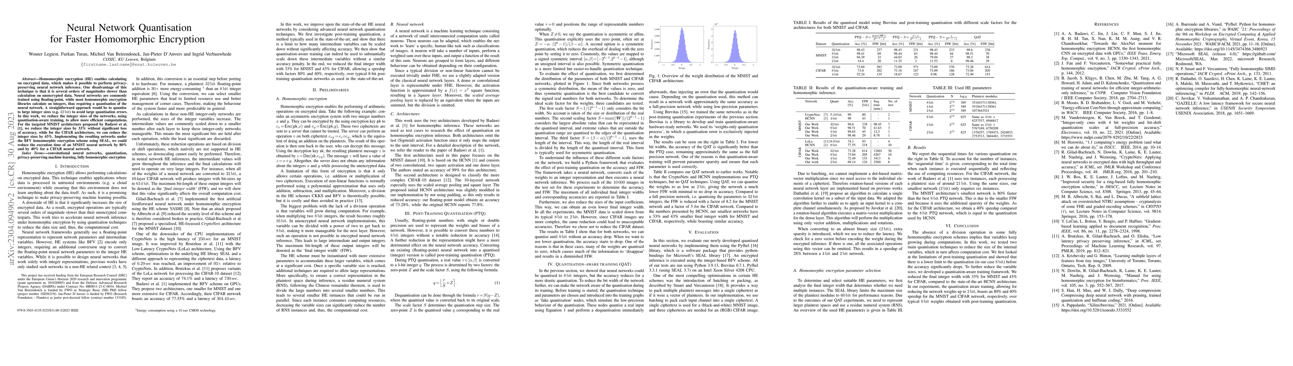 Thumbnail for Neural Network Quantisation for Faster Homomorphic Encryption