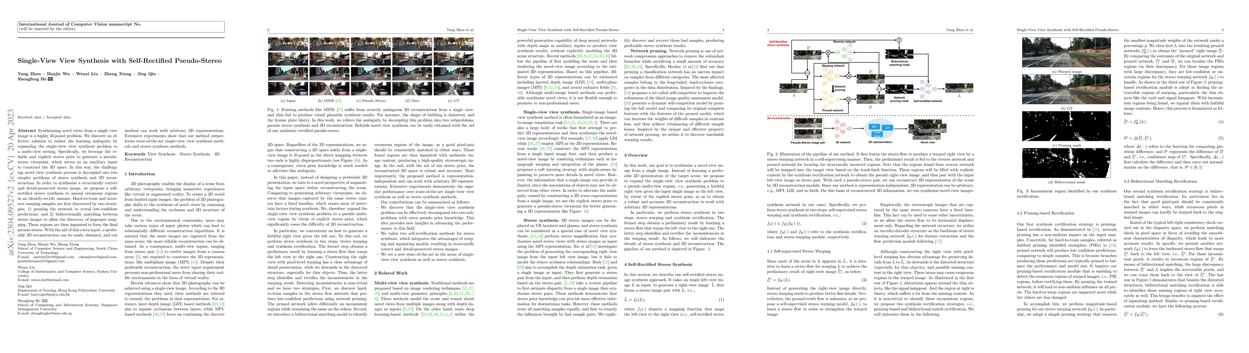 Thumbnail for Single-View View Synthesis with Self-Rectified Pseudo-Stereo
