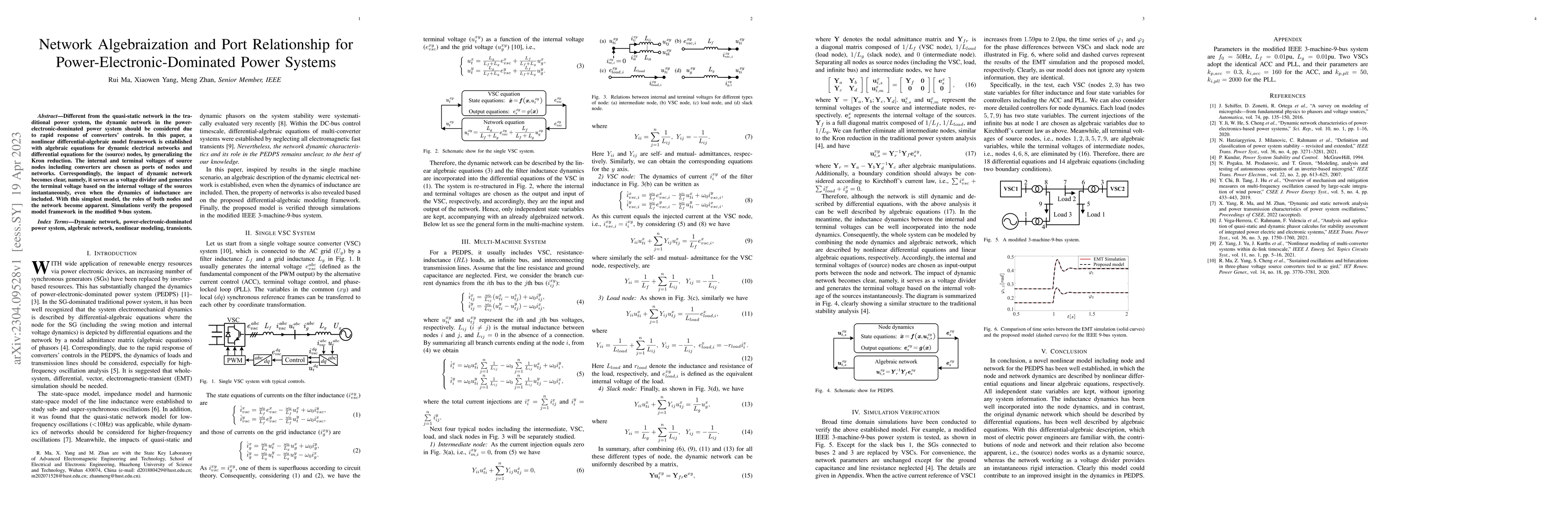 Thumbnail for Network Algebraization and Port Relationship for
  Power-Electronic-Dominated Power Systems