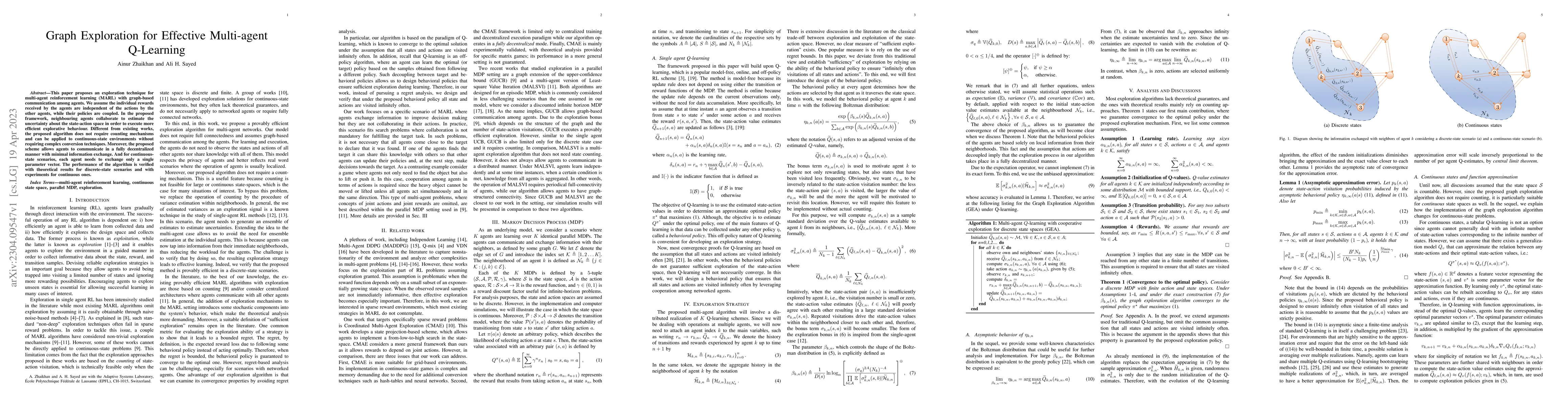 Thumbnail for Graph Exploration for Effective Multi-agent Q-Learning