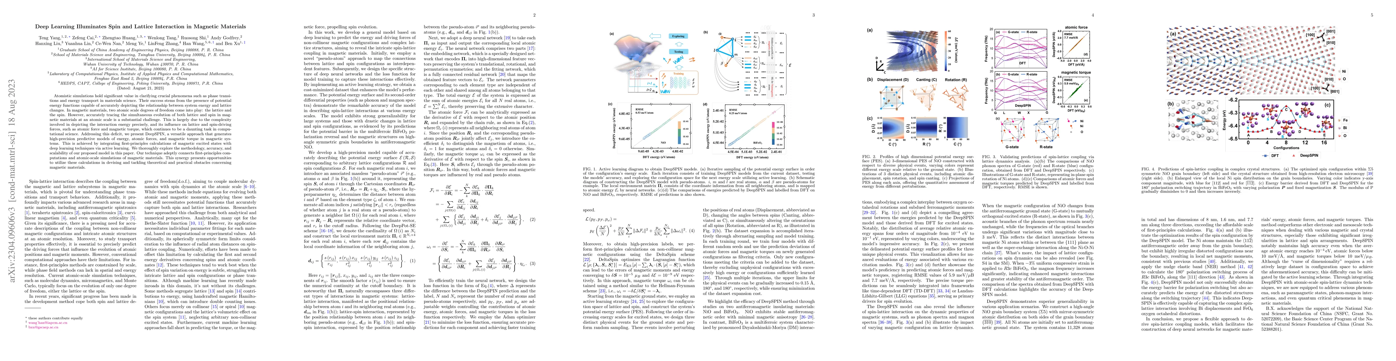 Thumbnail for Deep Learning Illuminates Spin and Lattice Interaction in Magnetic
  Materials