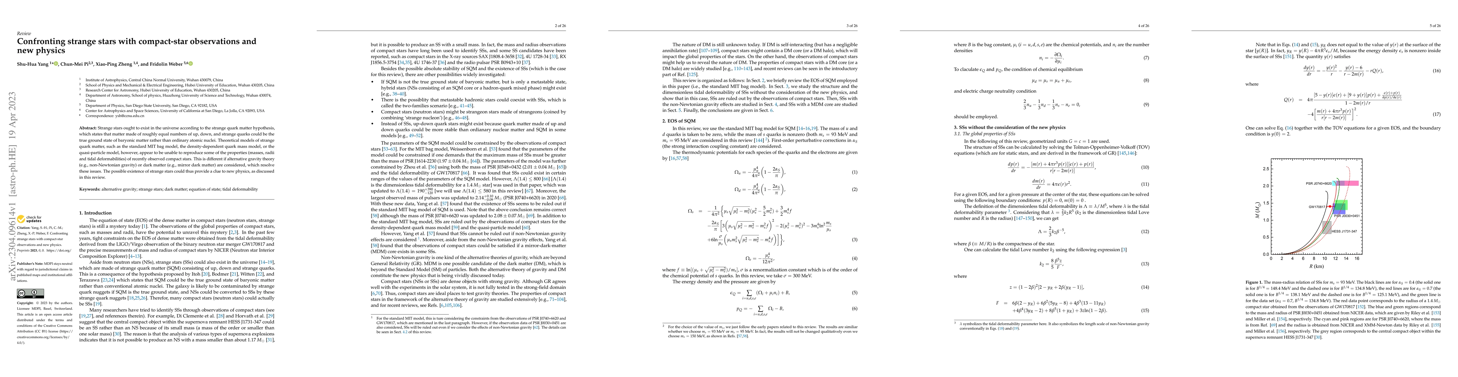 Thumbnail for Confronting strange stars with compact-star observations and new physics