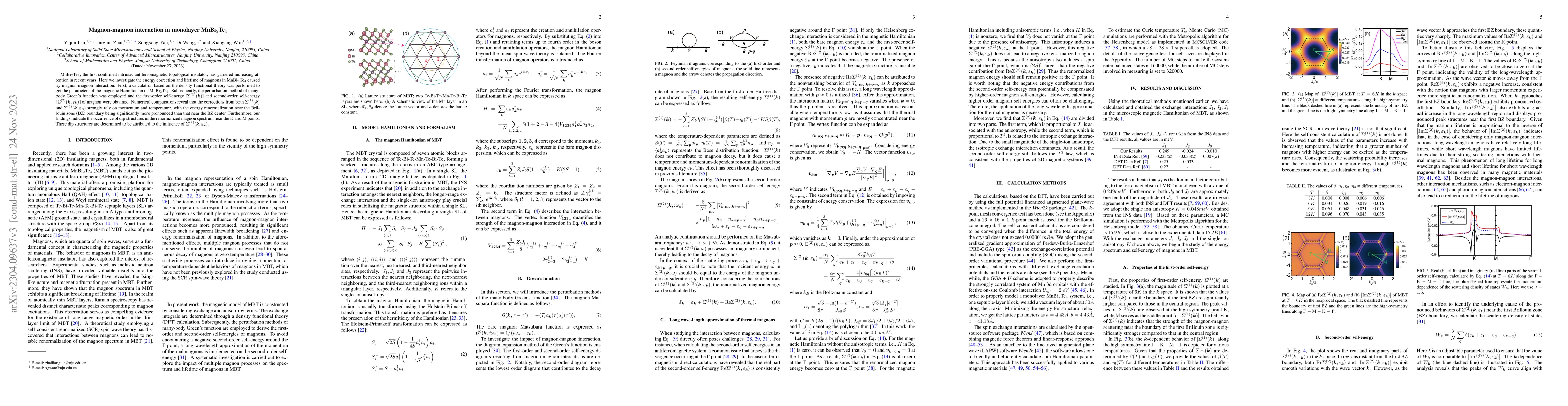 Thumbnail for Magnon-magnon interaction in monolayer MnBi$_2$Te$_4$