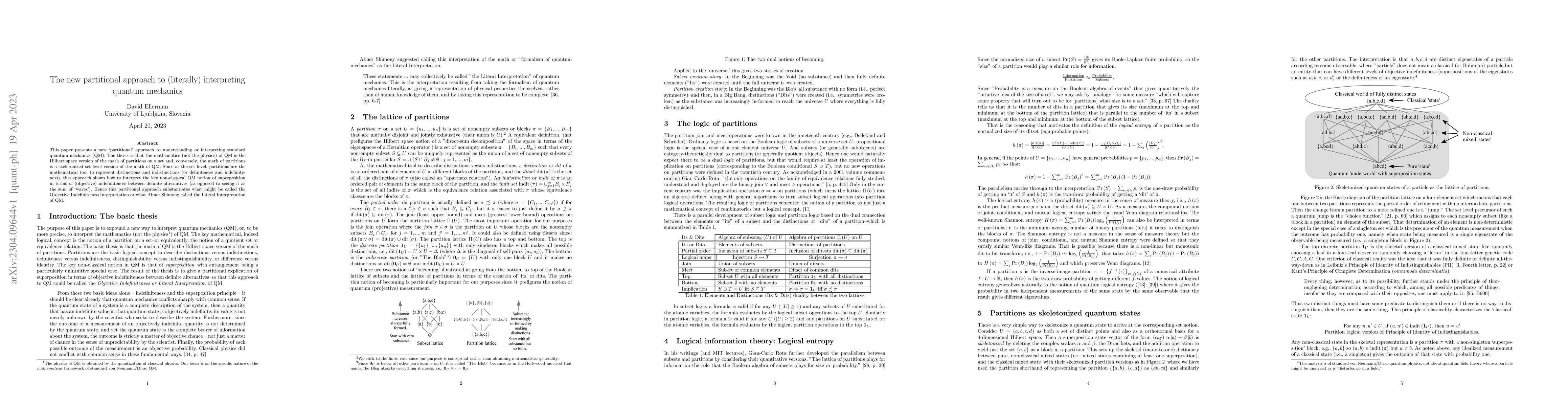 Thumbnail for The new partitional approach to (literally) interpreting quantum
  mechanics