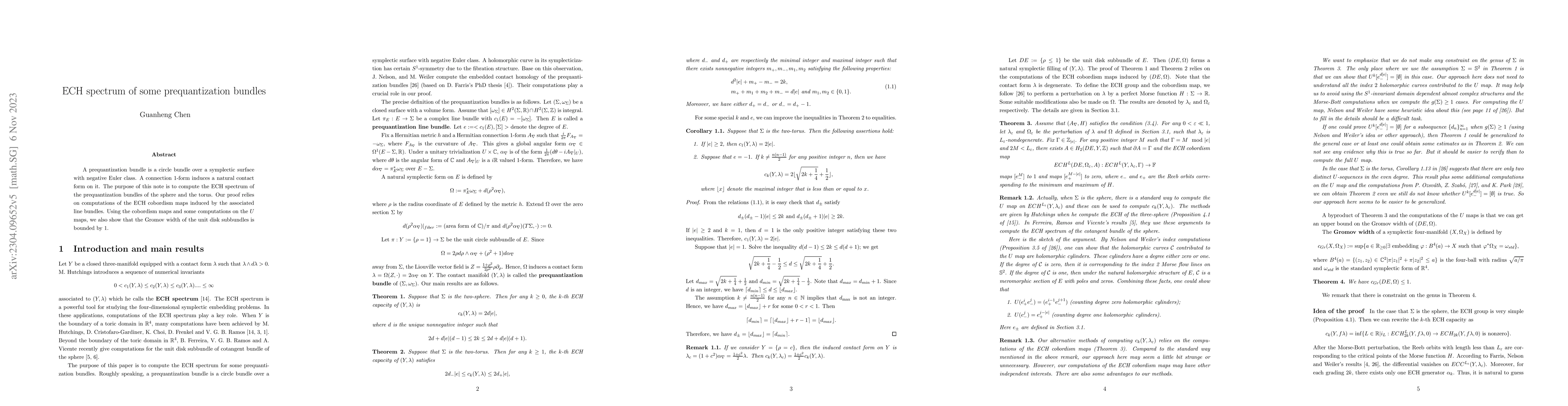 Thumbnail for ECH spectrum of some prequantization bundles