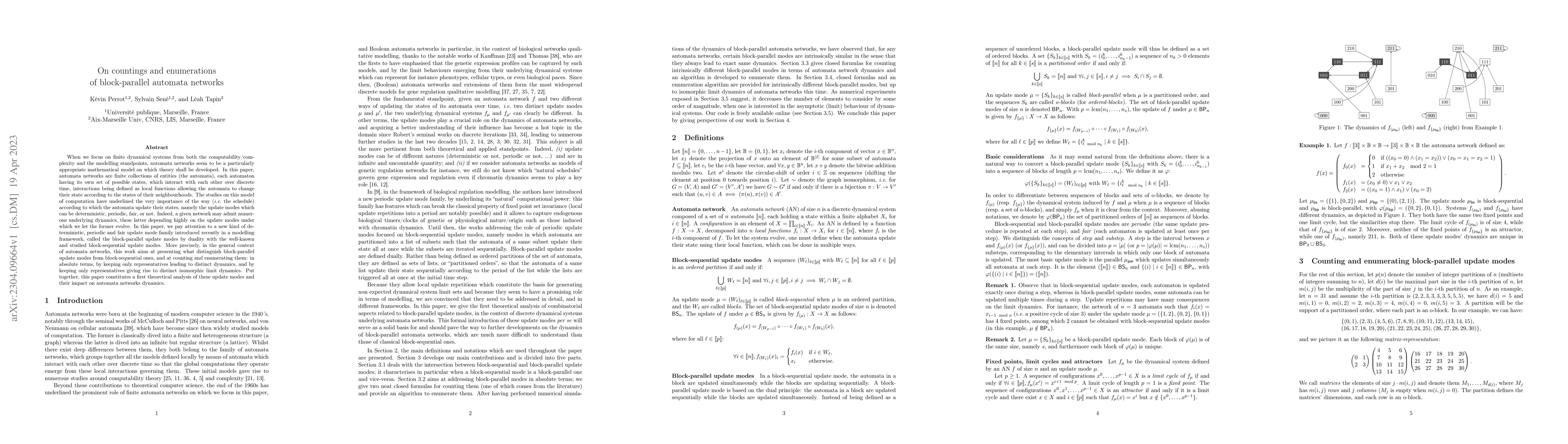 Thumbnail for On countings and enumerations of block-parallel automata networks