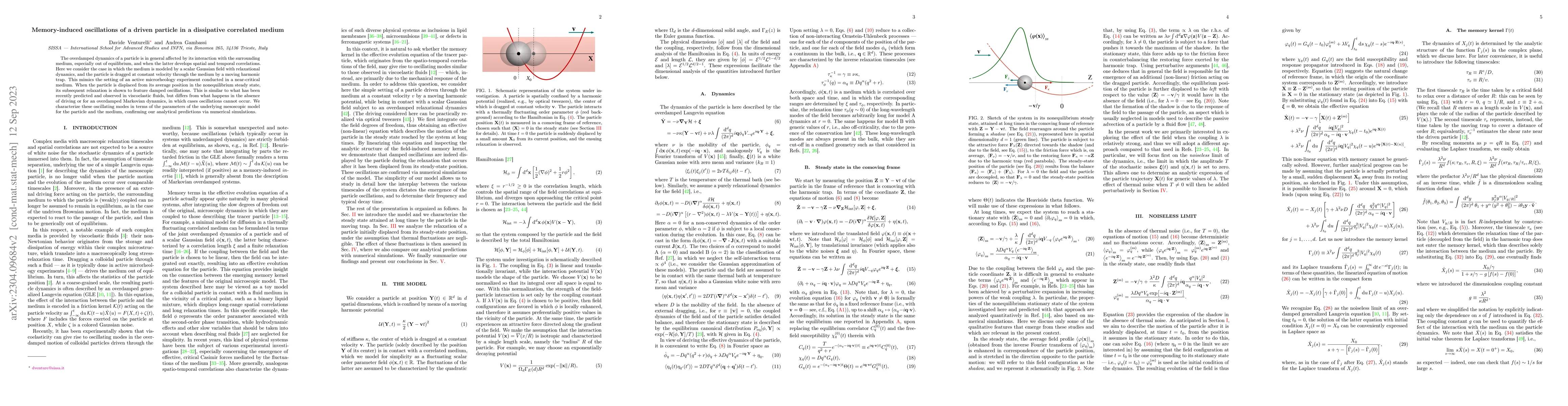 Thumbnail for Memory-induced oscillations of a driven particle in a dissipative
  correlated medium