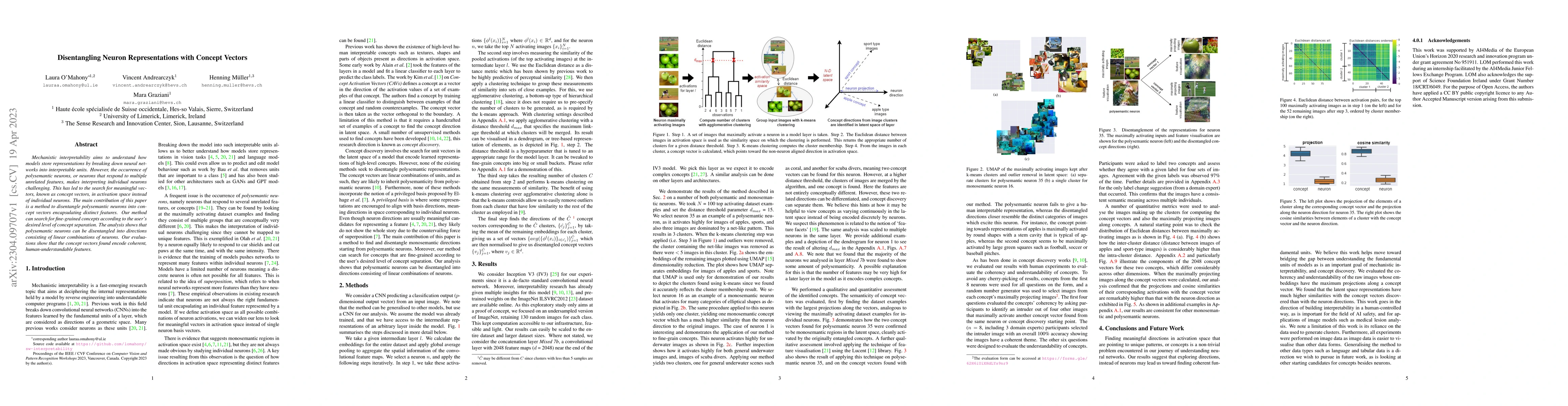 Thumbnail for Disentangling Neuron Representations with Concept Vectors