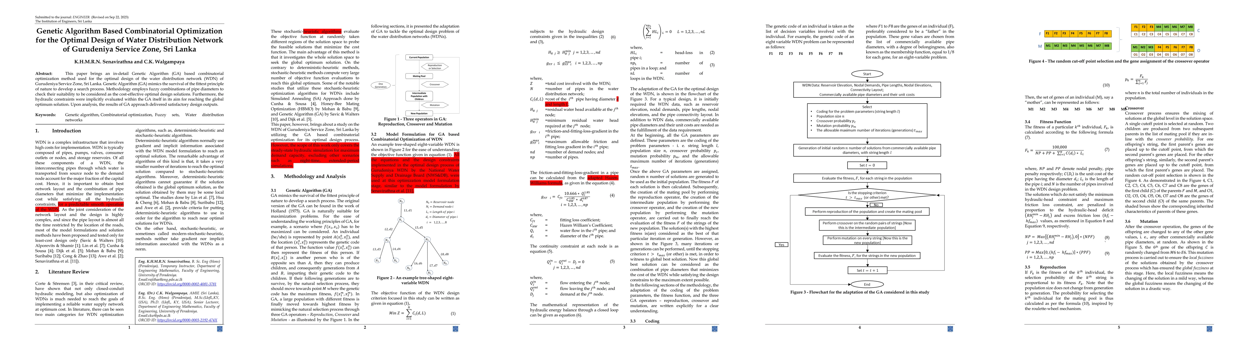Thumbnail for Genetic Algorithm Based Combinatorial Optimization for the Optimal
  Design of Water Distribution Network of Gurudeniya Service Zone, Sri Lanka
