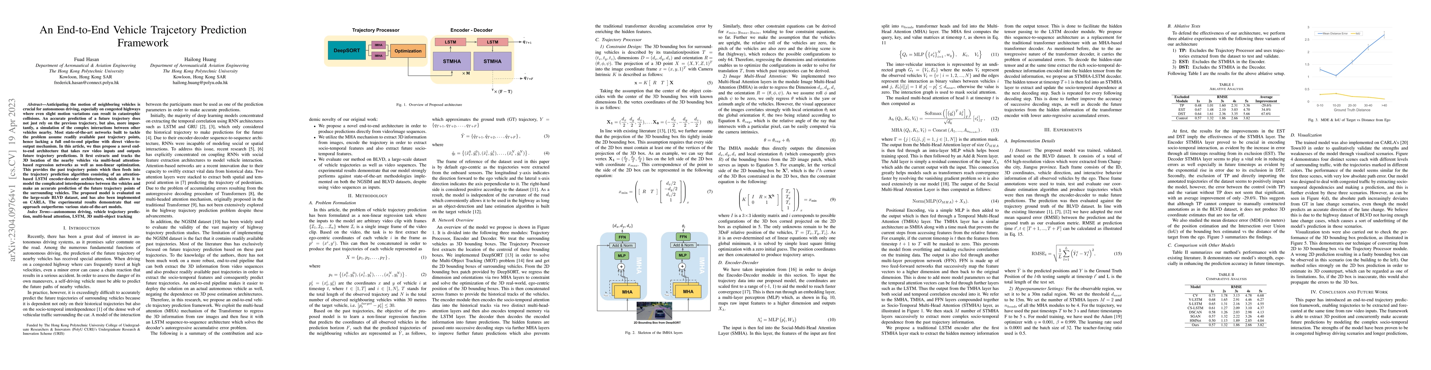 Thumbnail for An End-to-End Vehicle Trajcetory Prediction Framework