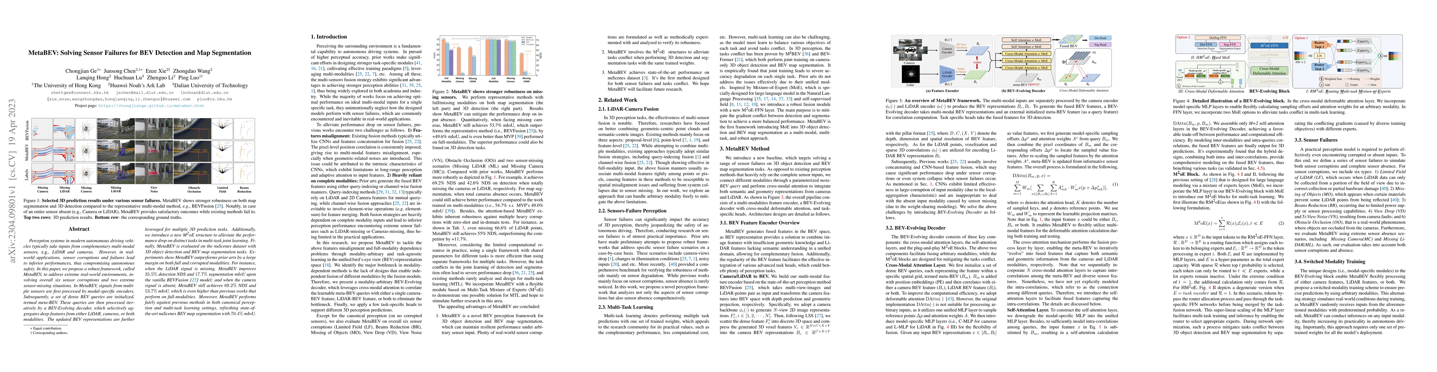 Thumbnail for MetaBEV: Solving Sensor Failures for BEV Detection and Map Segmentation