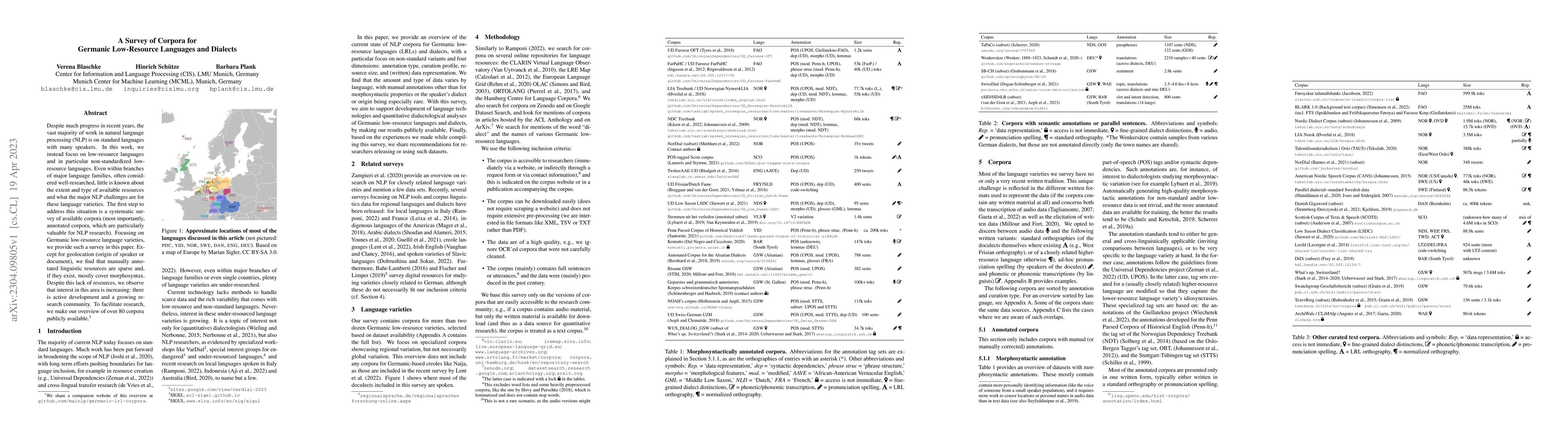 Thumbnail for A Survey of Corpora for Germanic Low-Resource Languages and Dialects