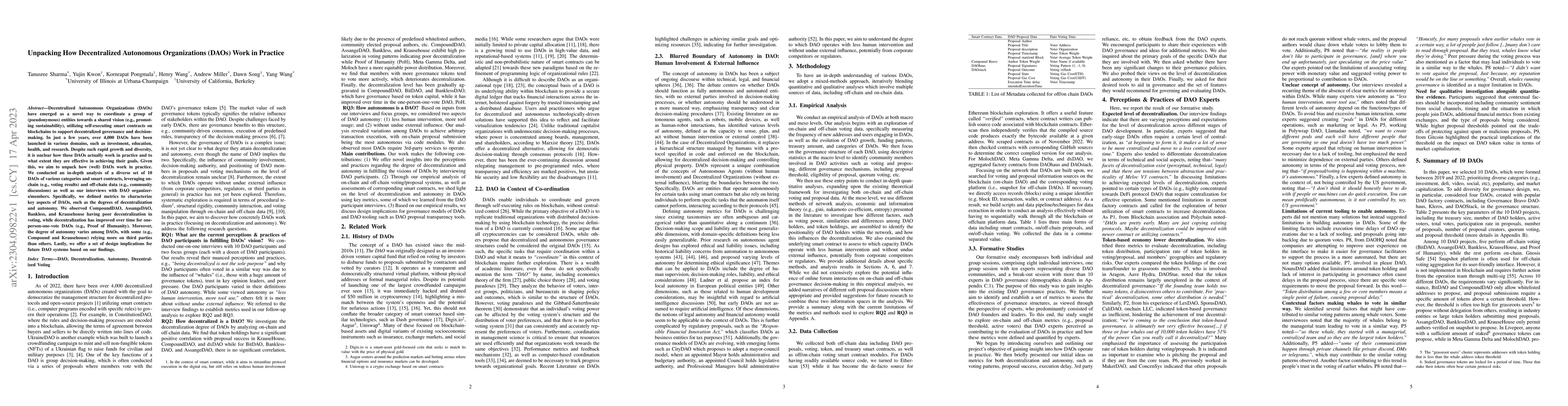 Thumbnail for Unpacking How Decentralized Autonomous Organizations (DAOs) Work in
  Practice