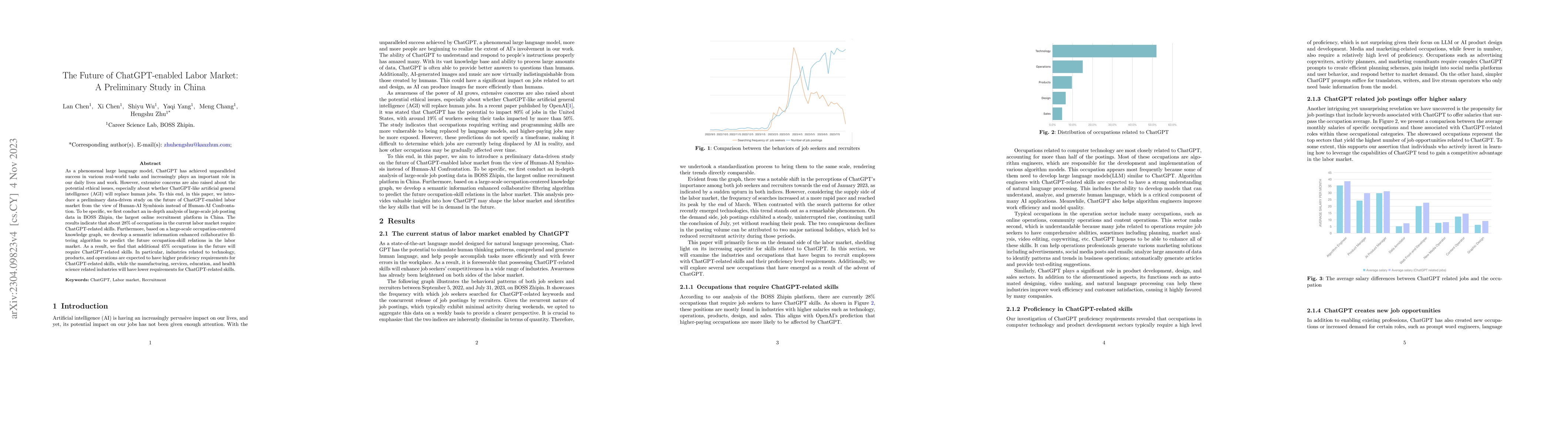 Thumbnail for The Future of ChatGPT-enabled Labor Market: A Preliminary Study in China