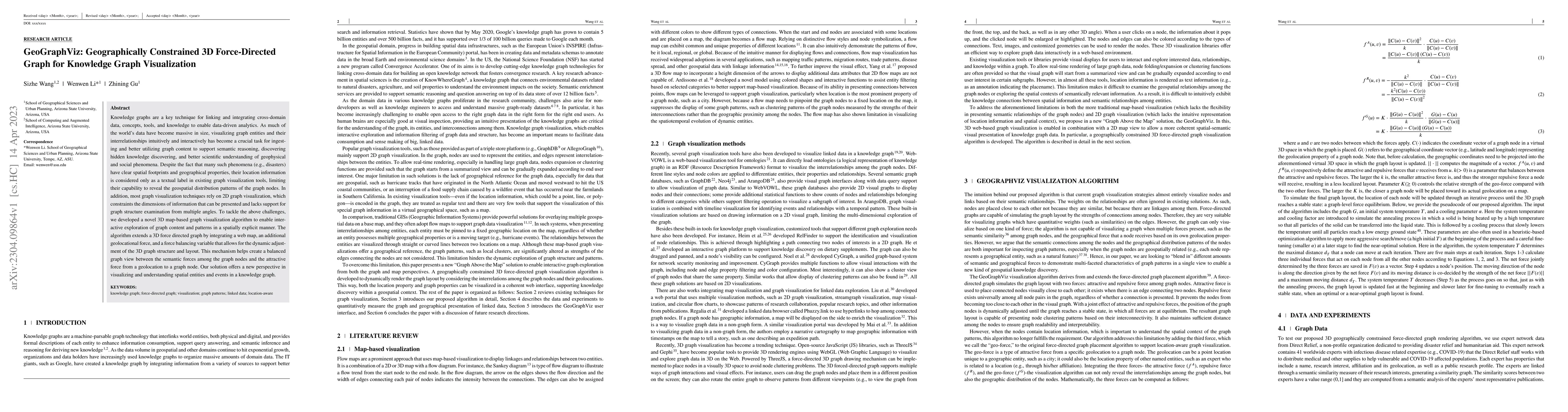 Thumbnail for GeoGraphViz: Geographically Constrained 3D Force-Directed Graph for
  Knowledge Graph Visualization