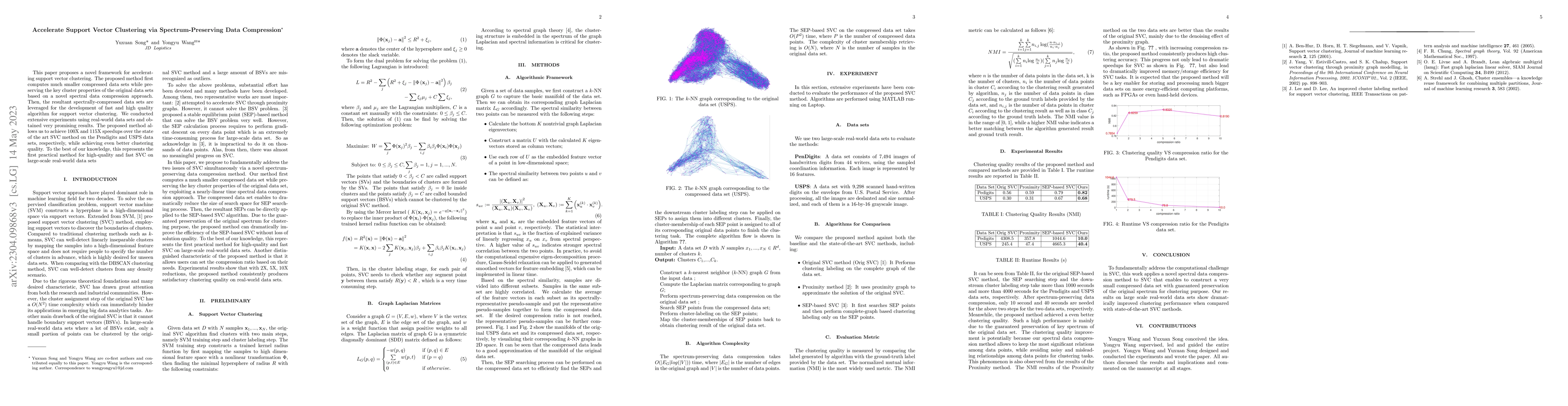 Thumbnail for Accelerate Support Vector Clustering via Spectrum-Preserving Data
  Compression