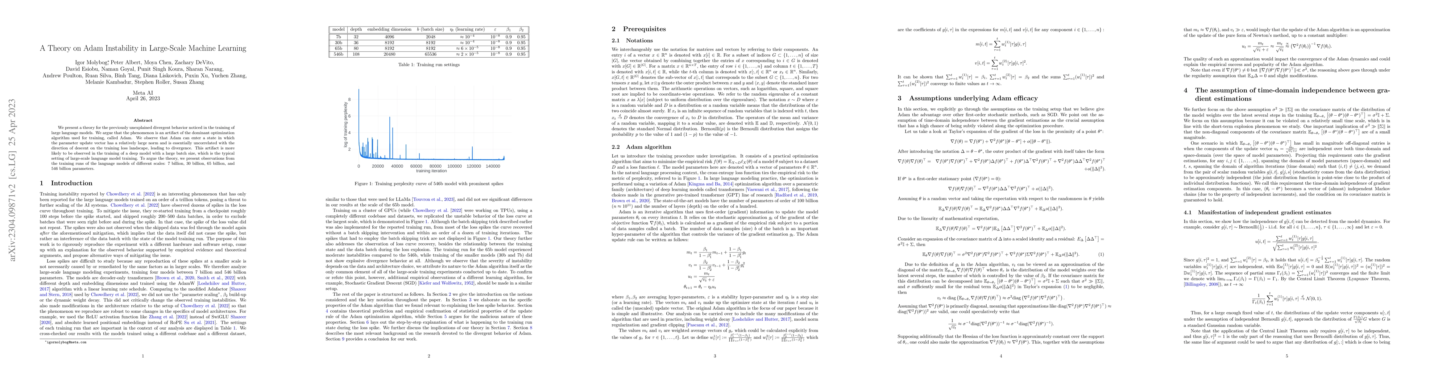 Thumbnail for A Theory on Adam Instability in Large-Scale Machine Learning