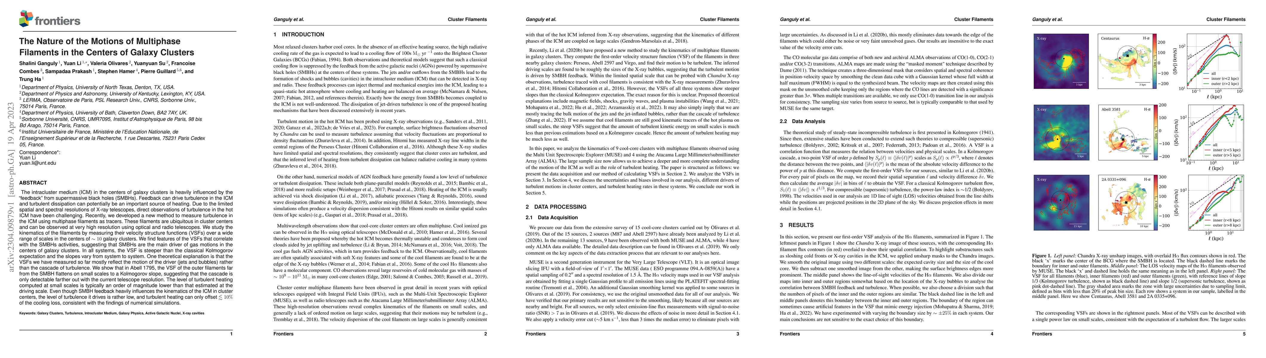 Thumbnail for The Nature of the Motions of Multiphase Filaments in the Centers of
  Galaxy Clusters