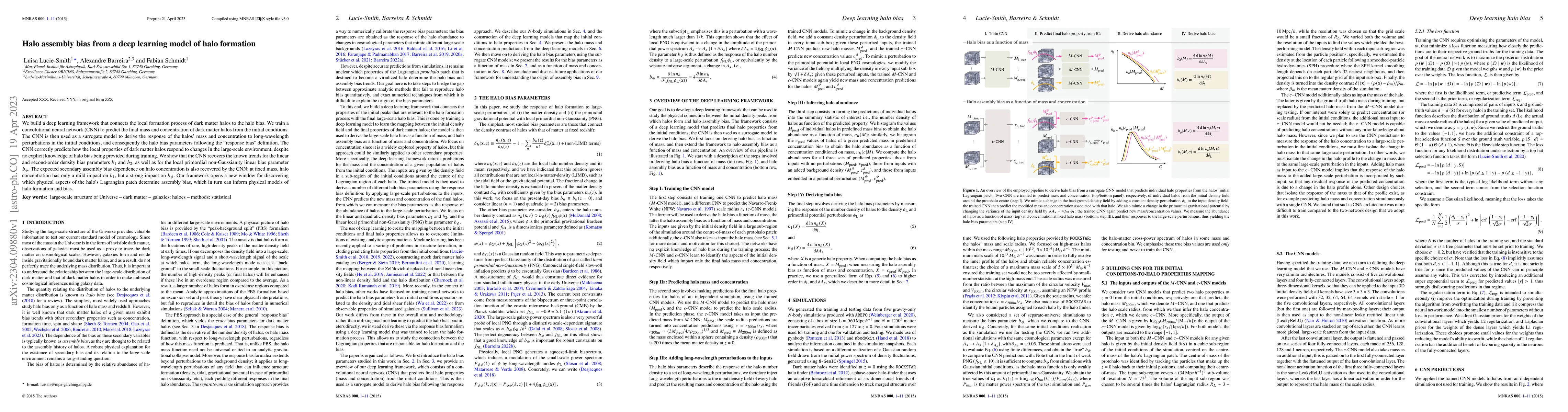 Thumbnail for Halo assembly bias from a deep learning model of halo formation