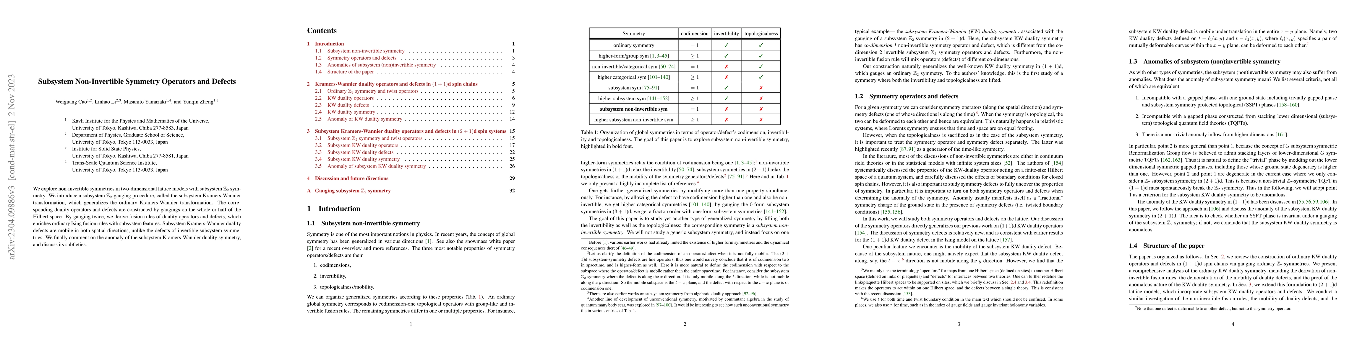 Thumbnail for Subsystem Non-Invertible Symmetry Operators and Defects