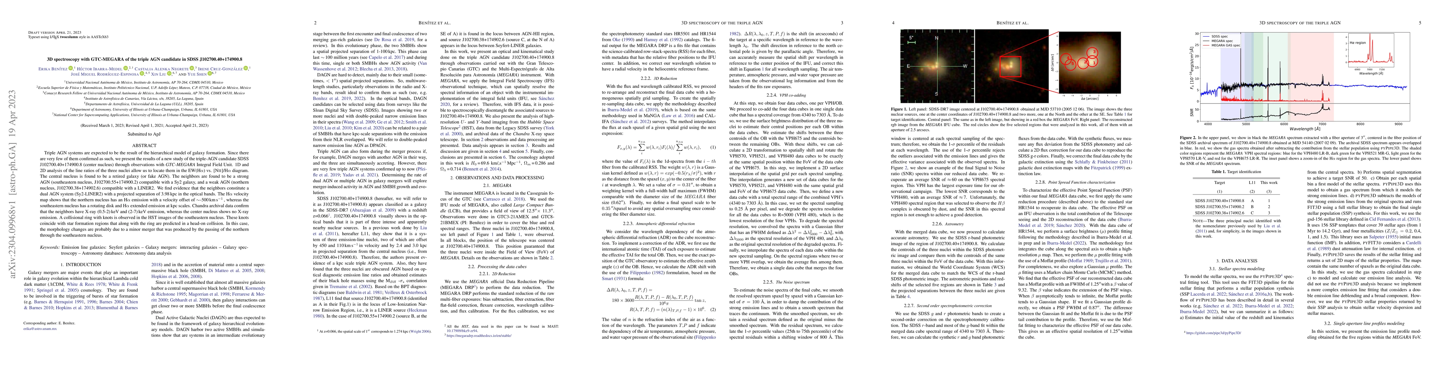 Thumbnail for 3D spectroscopy with GTC-MEGARA of the triple AGN candidate in SDSS
  J102700.40+174900.8