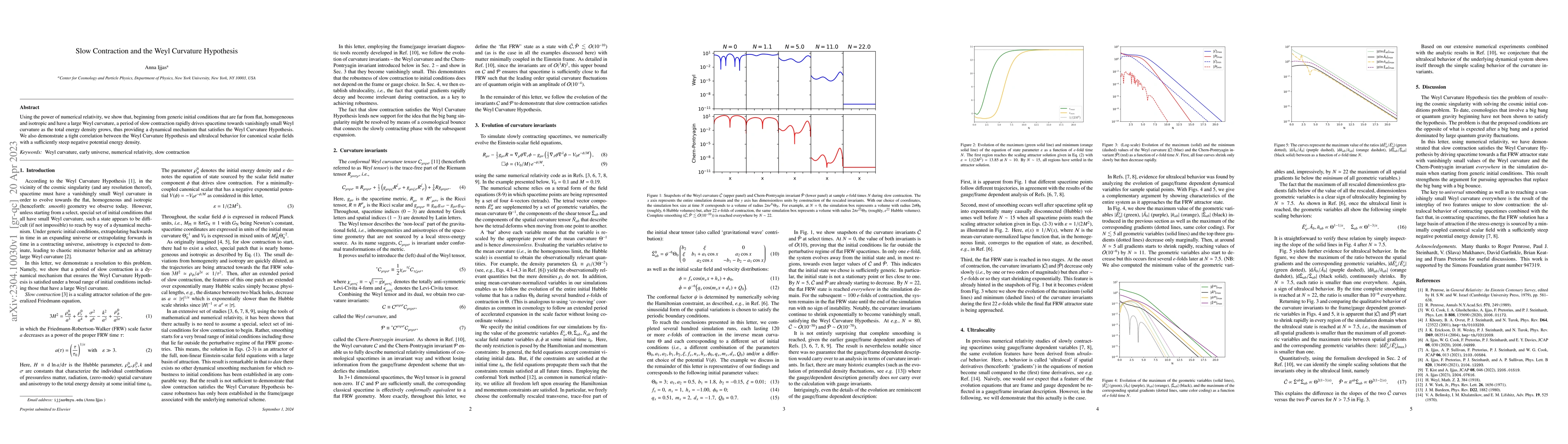 Thumbnail for Slow Contraction and the Weyl Curvature Hypothesis