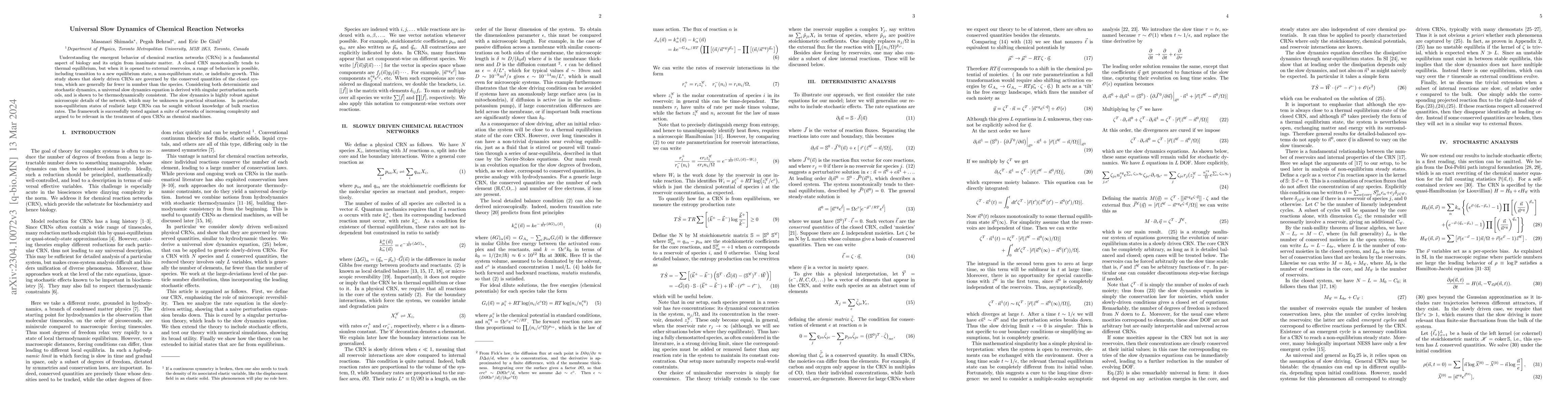 Thumbnail for Universal Slow Dynamics of Chemical Reaction Networks