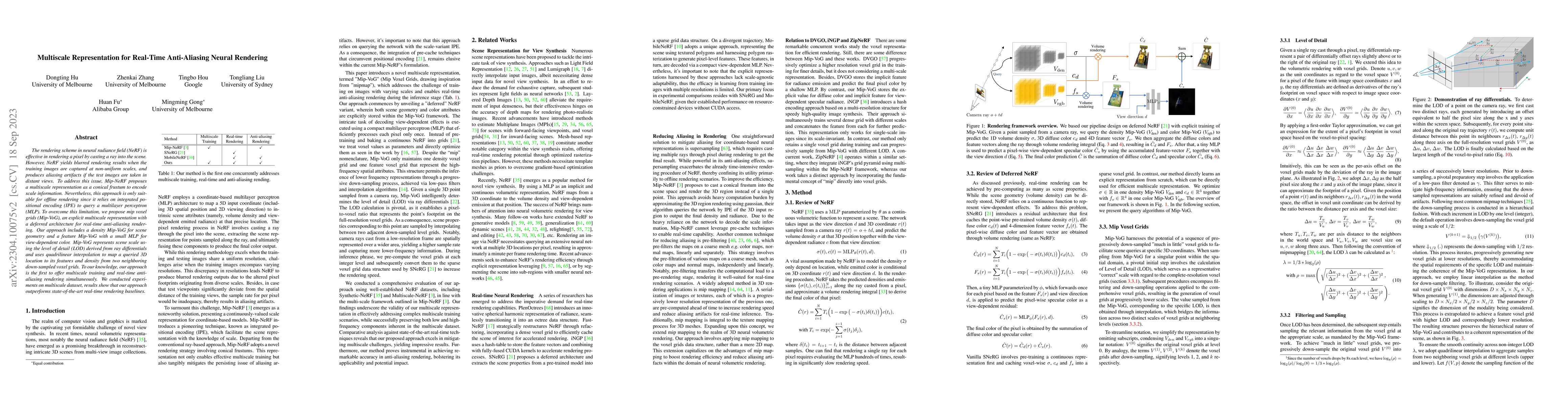 Thumbnail for Multiscale Representation for Real-Time Anti-Aliasing Neural Rendering