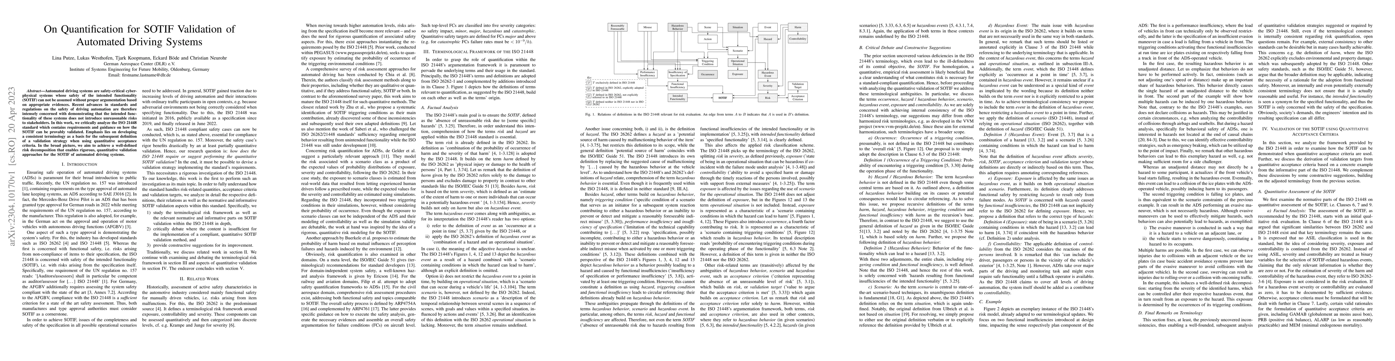 Thumbnail for On Quantification for SOTIF Validation of Automated Driving Systems