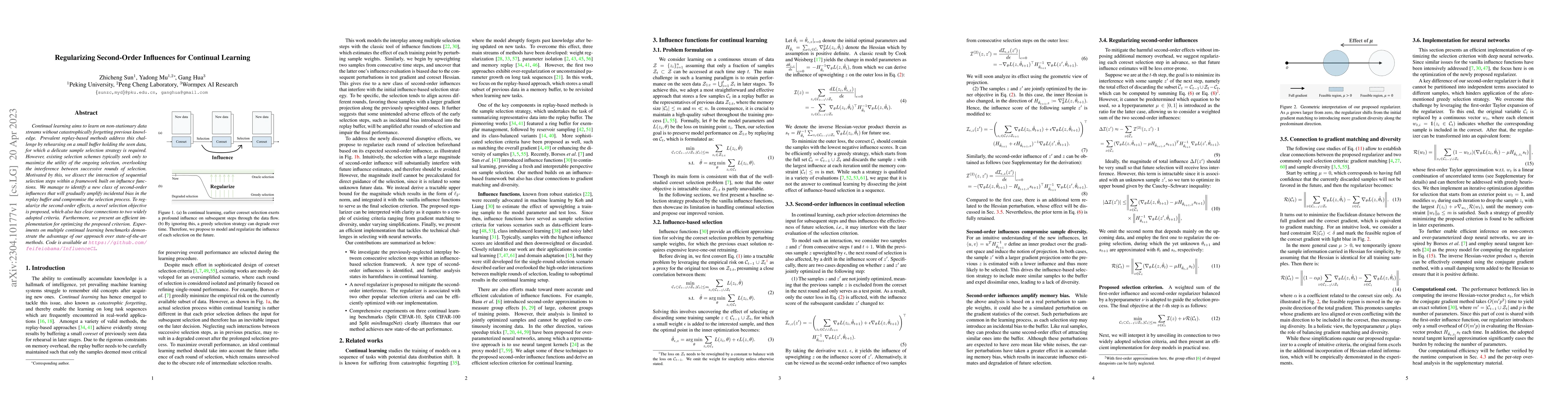 Thumbnail for Regularizing Second-Order Influences for Continual Learning