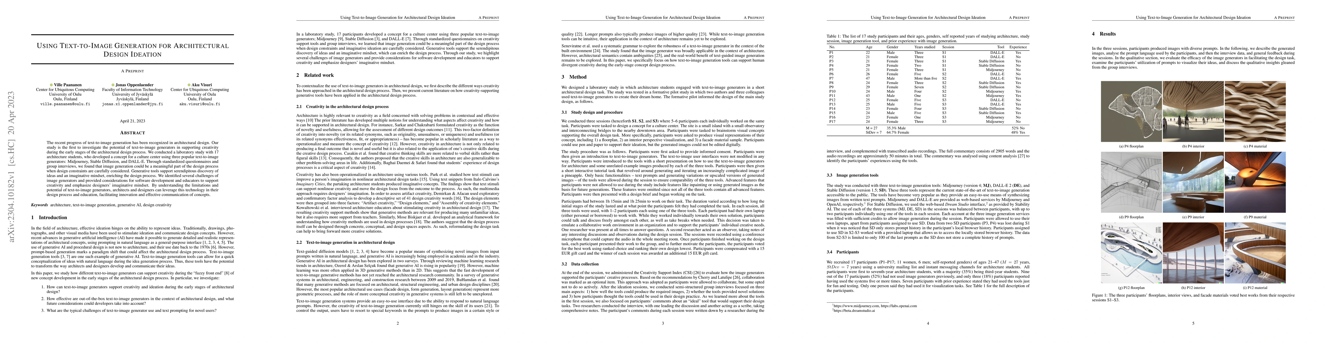 Thumbnail for Using Text-to-Image Generation for Architectural Design Ideation