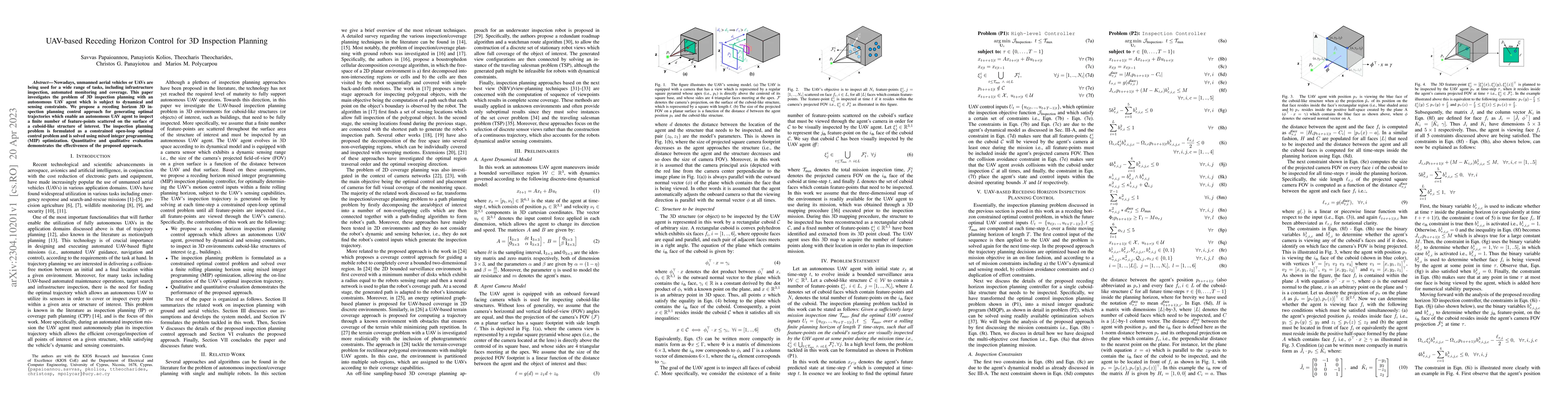 Thumbnail for UAV-based Receding Horizon Control for 3D Inspection Planning
